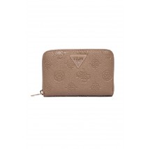 GUESS CRESIDIA II SLG MED ZIP AROUND ΠΟΡΤΟΦΟΛΙ ΓΥΝΑΙΚΕΙΟ TAUPE