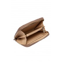 GUESS CRESIDIA II SLG MED ZIP AROUND ΠΟΡΤΟΦΟΛΙ ΓΥΝΑΙΚΕΙΟ TAUPE