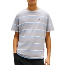 TOMMY JEANS RLX STRIPE SS T-SHIRT ΜΠΛΟΥΖΑ ΑΝΔΡΙΚΗ GREY