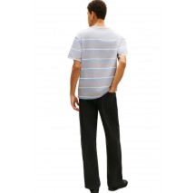 TOMMY JEANS RLX STRIPE SS T-SHIRT ΜΠΛΟΥΖΑ ΑΝΔΡΙΚΗ GREY