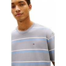 TOMMY JEANS RLX STRIPE SS T-SHIRT ΜΠΛΟΥΖΑ ΑΝΔΡΙΚΗ GREY