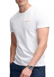 SUPERDRY ESSENTIAL COMPANY LOGO T-SHIRT ΜΠΛΟΥΖΑ ΑΝΔΡΙΚΗ BRIGHT WHITE