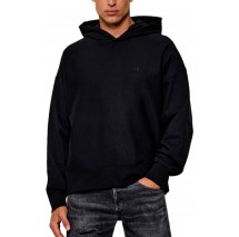 CALVIN KLEIN JEANS PREMIUM TERRY BACK MONOGRAM HOODIE ΦΟΥΤΕΡ ΜΠΛΟΥΖΑ ΑΝΔΡΙΚΗ BLACK