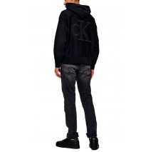 CALVIN KLEIN JEANS PREMIUM TERRY BACK MONOGRAM HOODIE ΦΟΥΤΕΡ ΜΠΛΟΥΖΑ ΑΝΔΡΙΚΗ BLACK