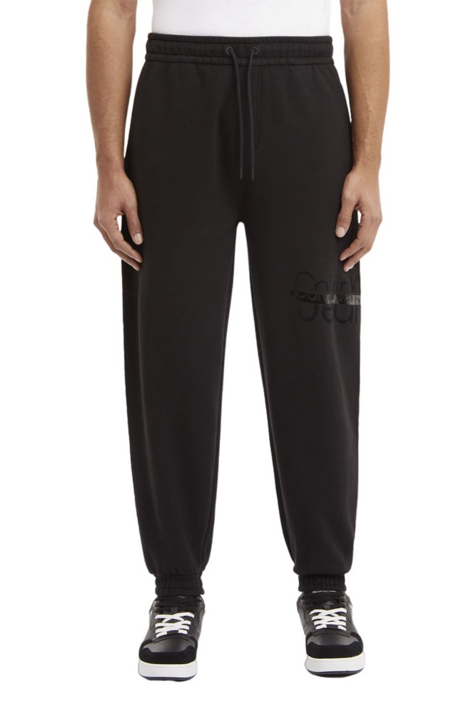 CALVIN KLEIN JEANS DISRUPTED LACQUER LOGO HWK PANT ΠΑΝΤΕΛΟΝΙ ΦΟΡΜΑΣ ΑΝΔΡΙΚΟ BLACK