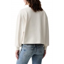 HUGO BOSS DAMASWEE B JERSEY SWEATSHIRT ΜΠΛΟΥΖΑ ΦΟΥΤΕΡ ΓΥΝΑΙΚΕΙΑ OFF WHITE