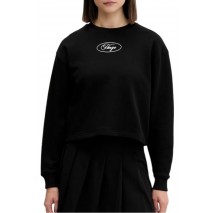 HUGO BOSS DAMASWEE B JERSEY SWEATSHIRT ΜΠΛΟΥΖΑ ΦΟΥΤΕΡ ΓΥΝΑΙΚΕΙΑ BLACK
