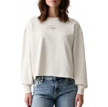 HUGO BOSS DAMASWEE B JERSEY SWEATSHIRT ΜΠΛΟΥΖΑ ΦΟΥΤΕΡ ΓΥΝΑΙΚΕΙΑ OFF WHITE