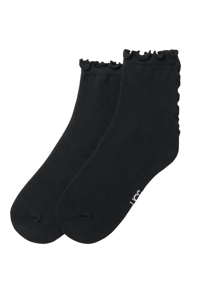UGG KARSYN LETTUCE EDGE QUARTER II ΜΕΣΑΙΕΣ ΚΑΛΤΣΕΣ ΓΥΝΑΙΚΕΙΕΣ BLACK