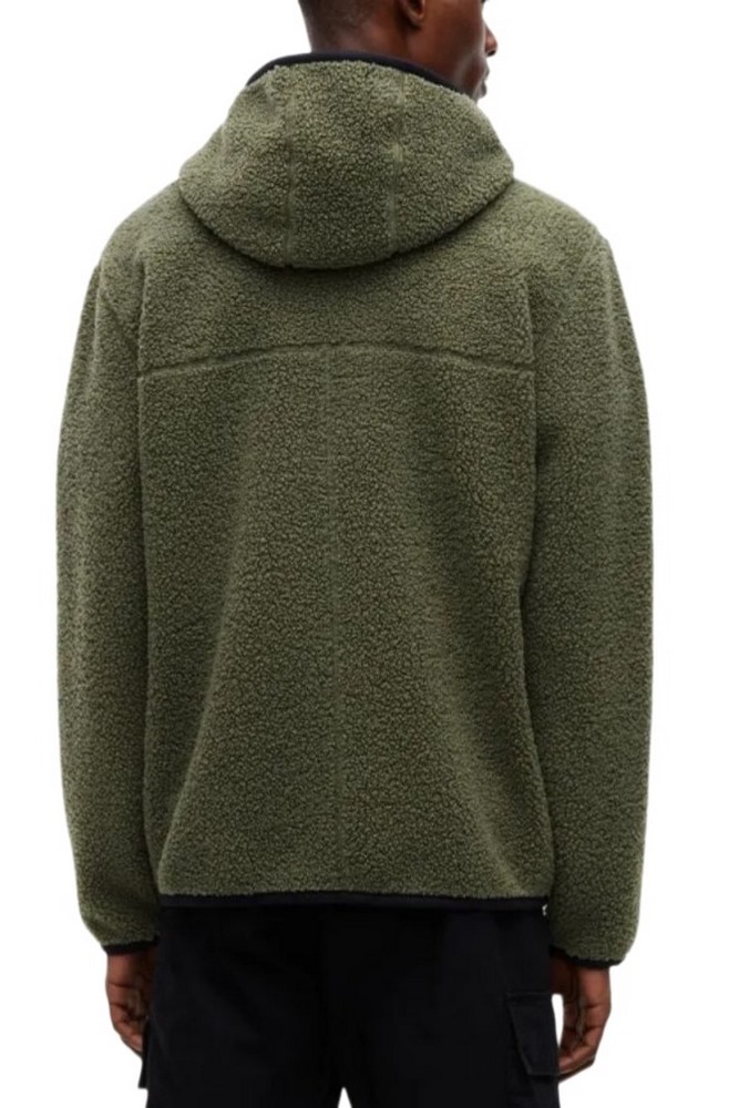 TOMMY JEANS REG BADGE TEDDY ZIP ΜΠΟΥΦΑΝ ΑΝΔΡΙΚΟ OLIVE