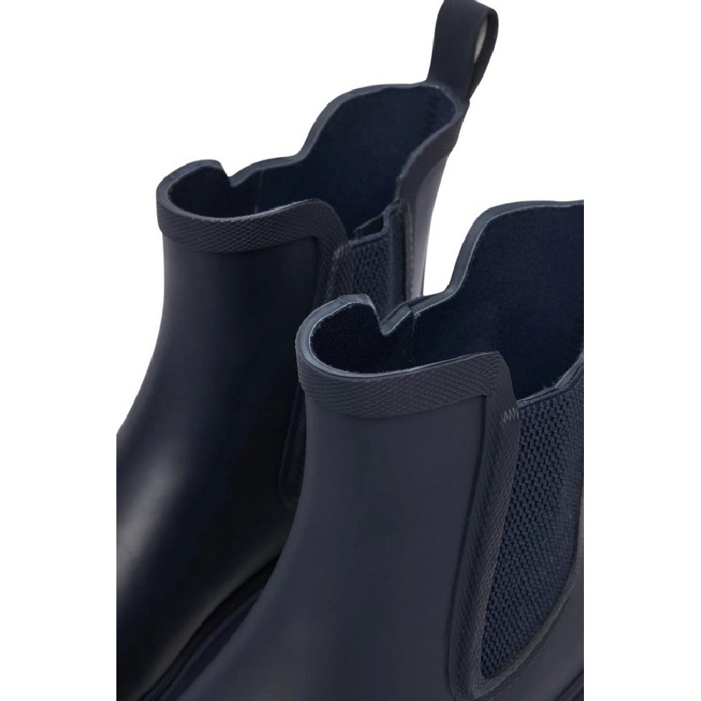 TOMMY HILFIGER RUBBER FLAG CLEATED RAINBOOT ΠΑΠΟΥΤΣΙ ΓΥΝΑΙΚΕΙΟ BLACK