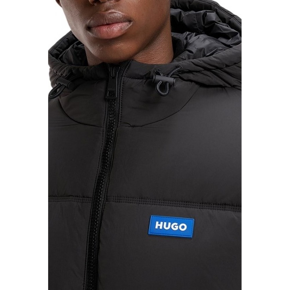 HUGO BOSS BODO CASUAL JACKET ΜΠΟΥΦΑΝ ΑΝΔΡΙΚΟ BLACK