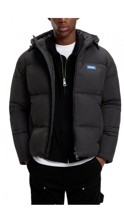 HUGO BOSS BODO CASUAL JACKET ΜΠΟΥΦΑΝ ΑΝΔΡΙΚΟ BLACK
