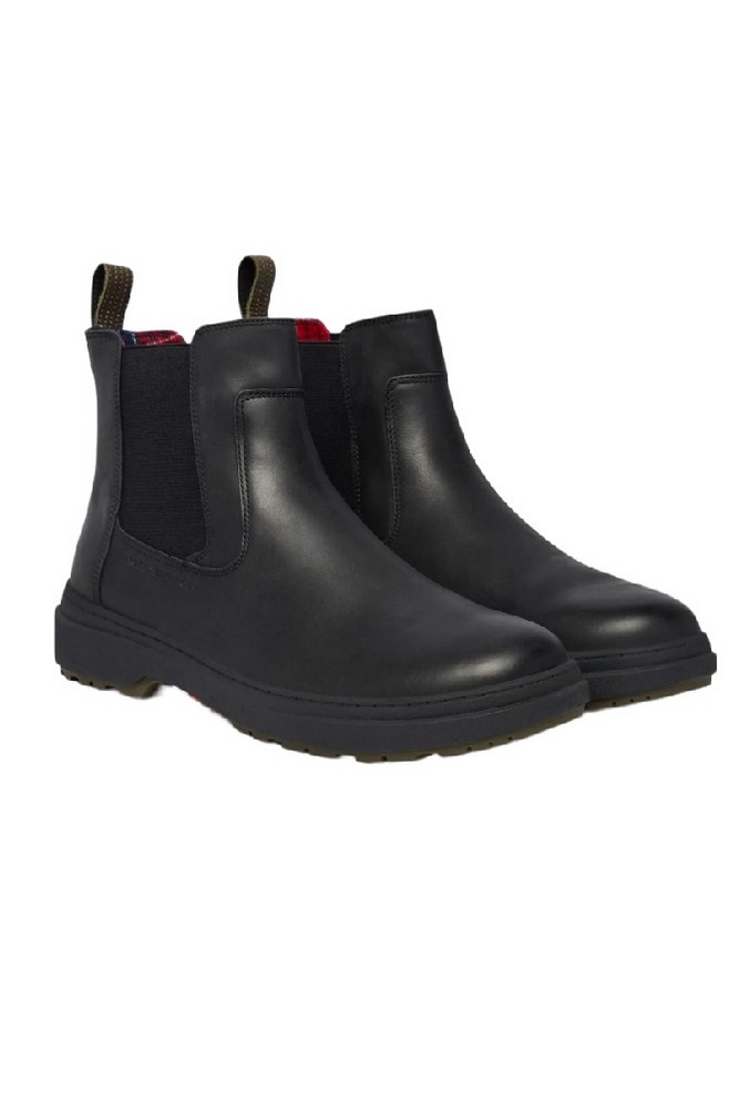 TOMMY HILFIGER OUTDOOR WARM LTH CHEL ΠΑΠΟΥΤΣΙ ΑΝΔΡΙΚΟ BLACK
