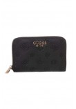 GUESS ELLA LOGO SLG MED ZIP AROUND ΠΟΡΤΟΦΟΛΙ ΓΥΝΑΙΚΕΙΟ BLACK