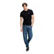SUPERDRY ESSENTIAL COMPANY LOGO T-SHIRT ΜΠΛΟΥΖΑ ΑΝΔΡΙΚΗ BLACK/ECRU