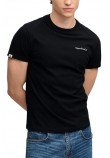 SUPERDRY ESSENTIAL COMPANY LOGO T-SHIRT ΜΠΛΟΥΖΑ ΑΝΔΡΙΚΗ BLACK/ECRU