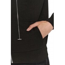 GUESS HOODY ZIPPED SWEATSHIRT ΖΑΚΕΤΑ ΓΥΝΑΙΚΕΙΑ BLACK