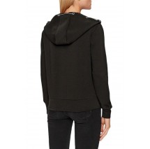 GUESS HOODY ZIPPED SWEATSHIRT ΖΑΚΕΤΑ ΓΥΝΑΙΚΕΙΑ BLACK