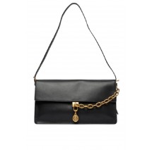 TOMMY HILFIGER CREST LEATHER CONV SHOULDER BAG ΤΣΑΝΤΑ ΓΥΝΑΙΚΕΙΑ BLACK
