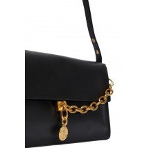 TOMMY HILFIGER CREST LEATHER CONV SHOULDER BAG ΤΣΑΝΤΑ ΓΥΝΑΙΚΕΙΑ BLACK
