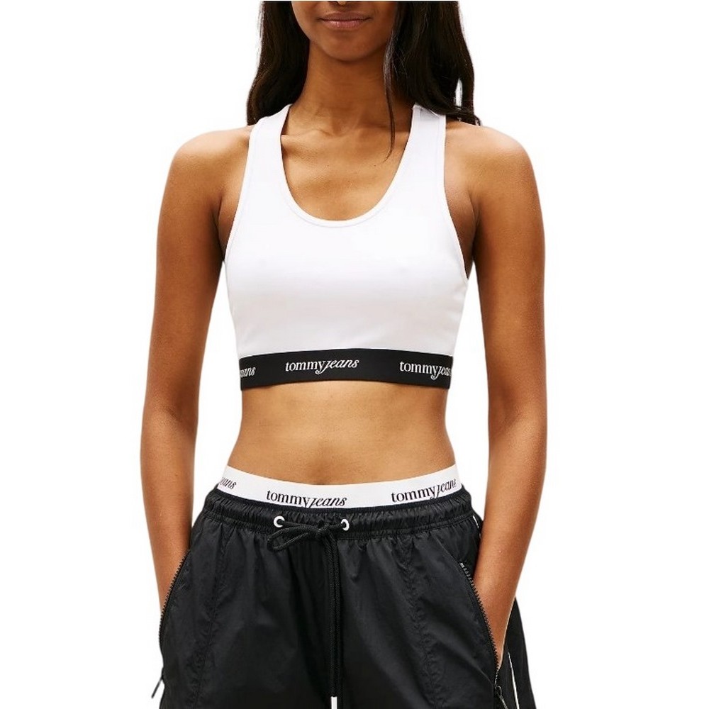 TOMMY JEANS CRP TAPE BRA TOP ΤΟΠ ΓΥΝΑΙΚΕΙΟ ECRU