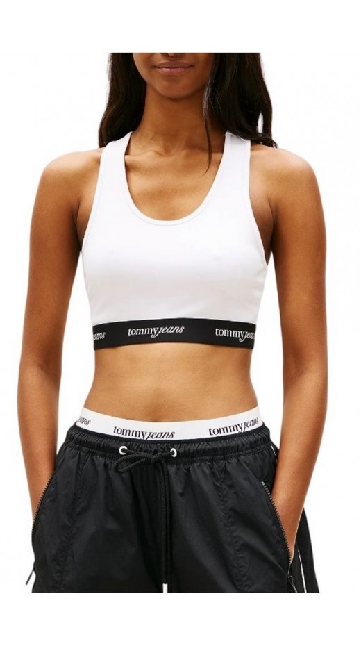 TOMMY JEANS CRP TAPE BRA TOP ΤΟΠ ΓΥΝΑΙΚΕΙΟ ECRU