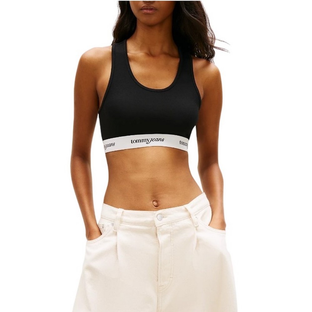 TOMMY JEANS CRP TAPE BRA TOP ΤΟΠ ΓΥΝΑΙΚΕΙΟ BLACK
