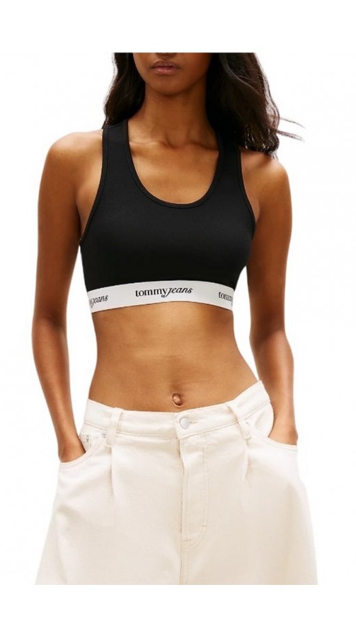 TOMMY JEANS CRP TAPE BRA TOP ΤΟΠ ΓΥΝΑΙΚΕΙΟ BLACK