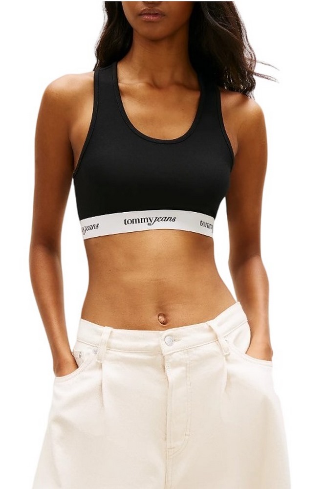 TOMMY JEANS CRP TAPE BRA TOP ΤΟΠ ΓΥΝΑΙΚΕΙΟ BLACK