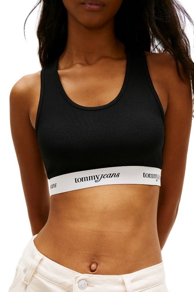 TOMMY JEANS CRP TAPE BRA TOP ΤΟΠ ΓΥΝΑΙΚΕΙΟ BLACK