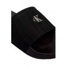 CALVIN KLEIN POOL SLIDE CANVAS HDW ΠΑΝΤΟΦΛΑ ΓΥΝΑΙΚΕΙΑ BLACK/BLACK