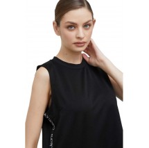 CALVIN KLEIN JEANS LOGO TAPE MILANO LOOSE TOP ΓΥΝΑΙΚΕΙΟ BLACK