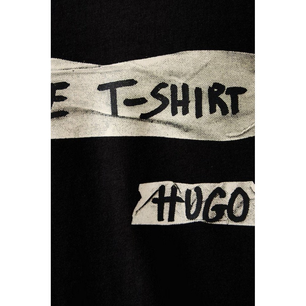 HUGO BOSS NAXTER JERSEY T-SHIRT ΜΠΛΟΥΖΑ ΑΝΔΡΙΚΗ BLACK