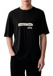HUGO BOSS NAXTER JERSEY T-SHIRT ΜΠΛΟΥΖΑ ΑΝΔΡΙΚΗ BLACK