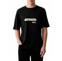 HUGO BOSS NAXTER JERSEY T-SHIRT ΜΠΛΟΥΖΑ ΑΝΔΡΙΚΗ BLACK