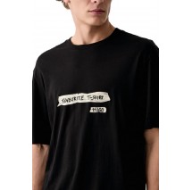 HUGO BOSS NAXTER JERSEY T-SHIRT ΜΠΛΟΥΖΑ ΑΝΔΡΙΚΗ BLACK