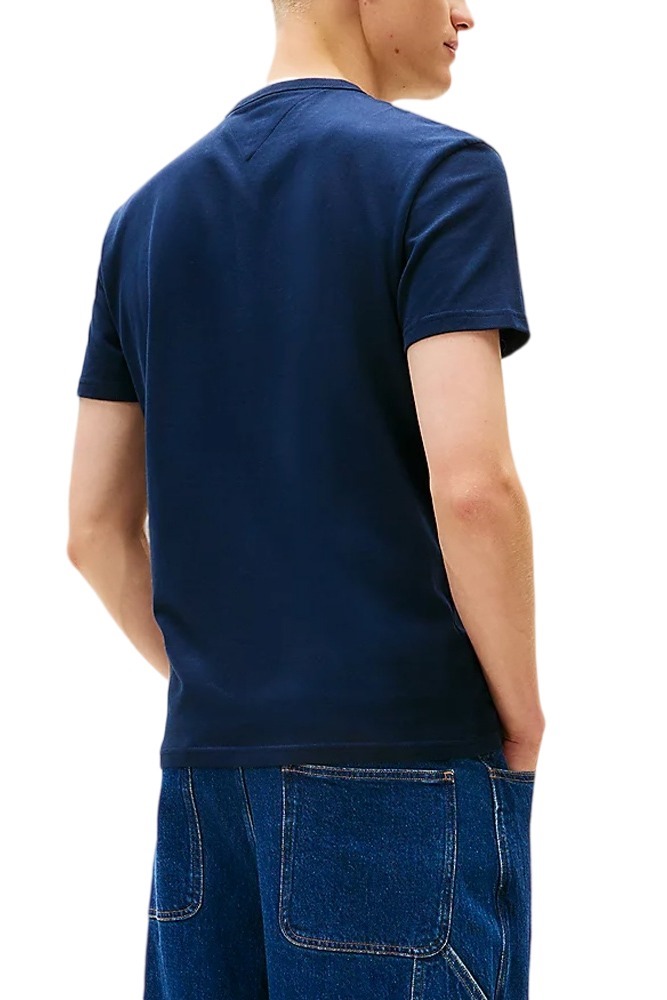 TOMMY JEANS REG APPLIQ GRAPHIC T EXT T-SHIRT ΜΠΛΟΥΖΑ ΑΝΔΡΙΚΗ DARK NAVY