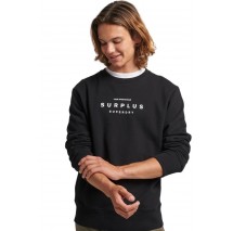 ΜΠΛΟΥΖΑ ΦΟΥΤΕΡ D2 CODE SURPLUS LOOSE ΑΝΔΡΙΚΗ SUPERDRY BLACK