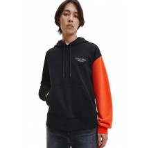 CALVIN KLEIN JEANS STAKED COLORBLOCK HOODIE ΜΠΛΟΥΖΑ ΦΟΥΤΕΡ ΑΝΔΡΙΚΗ BLACK