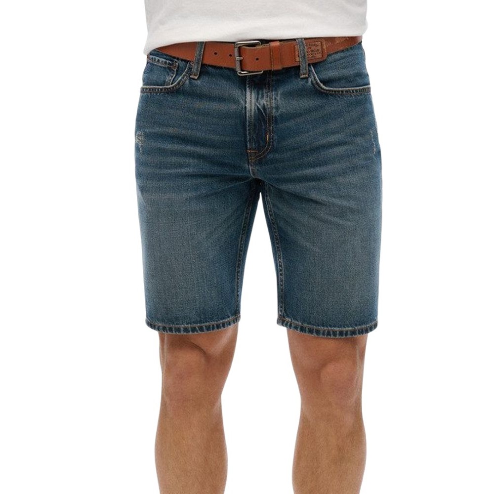 SUPERDRY D2 OVIN OVERSIZED WASHED DENIM SHORT ΤΖΙΝ ΒΕΡΜΟΥΔΑ ΑΝΔΡΙΚΗ DENIM DARK