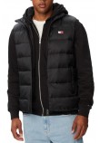 TOMMY JEANS LIGHT DOWN VEST EXT ΑΜΑΝΙΚΟ ΜΠΟΥΦΑΝ ΑΝΔΡΙΚΟ BLACK