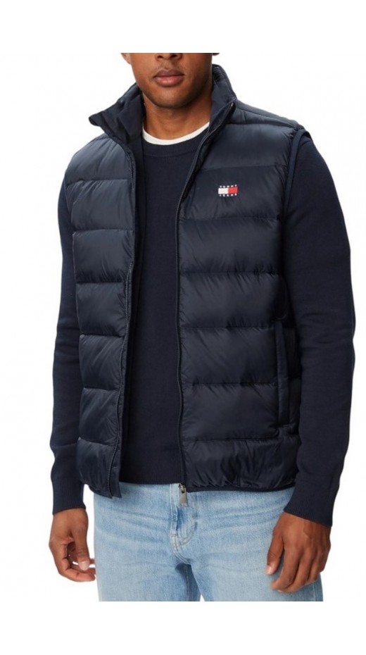 TOMMY JEANS LIGHT DOWN VEST EXT ΑΜΑΝΙΚΟ ΜΠΟΥΦΑΝ ΑΝΔΡΙΚΟ NAVY