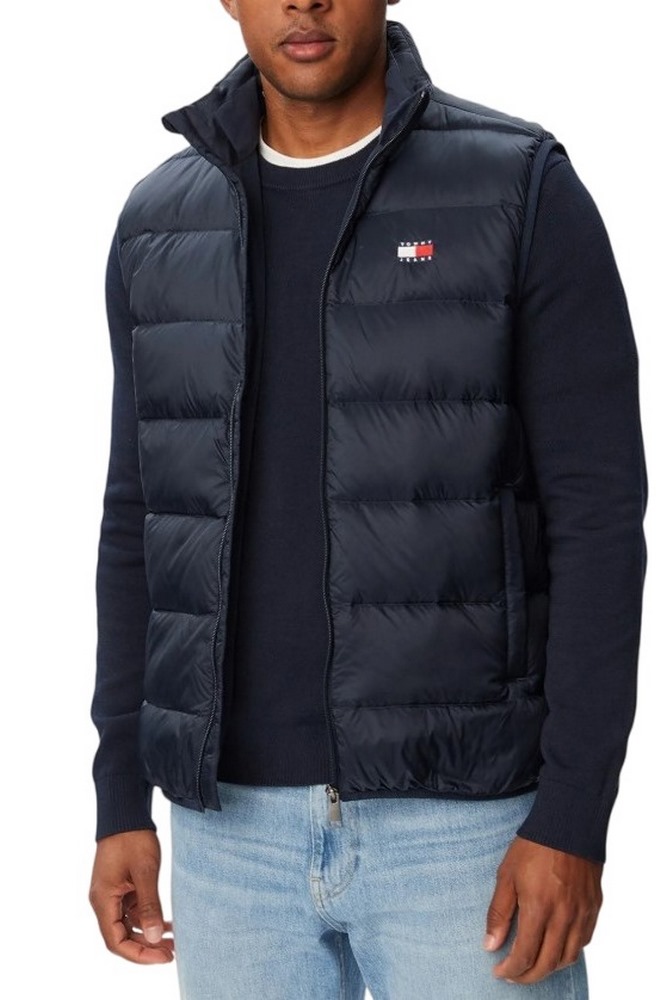 TOMMY JEANS LIGHT DOWN VEST EXT ΑΜΑΝΙΚΟ ΜΠΟΥΦΑΝ ΑΝΔΡΙΚΟ NAVY
