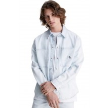 CALVIN KLEIN RELAXED LINEAR DENIM SHIRT ΠΟΥΚΑΜΙΣΟ ΑΝΔΡΙΚΟ BLUΕ DENIM