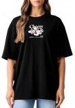 HUGO BOSS OVERSIZED TEE JERSEY T-SHIRT ΜΠΛΟΥΖΑ ΓΥΝΑΙΚΕΙΑ BLACK