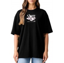 HUGO BOSS OVERSIZED TEE JERSEY T-SHIRT ΜΠΛΟΥΖΑ ΓΥΝΑΙΚΕΙΑ BLACK