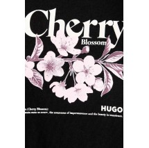 HUGO BOSS OVERSIZED TEE JERSEY T-SHIRT ΜΠΛΟΥΖΑ ΓΥΝΑΙΚΕΙΑ BLACK