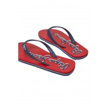 PEPE JEANS BAY BEACH LOGO M SS23 ΠΑΝΤΟΦΛΑ ΑΝΔΡΙΚΗ RED