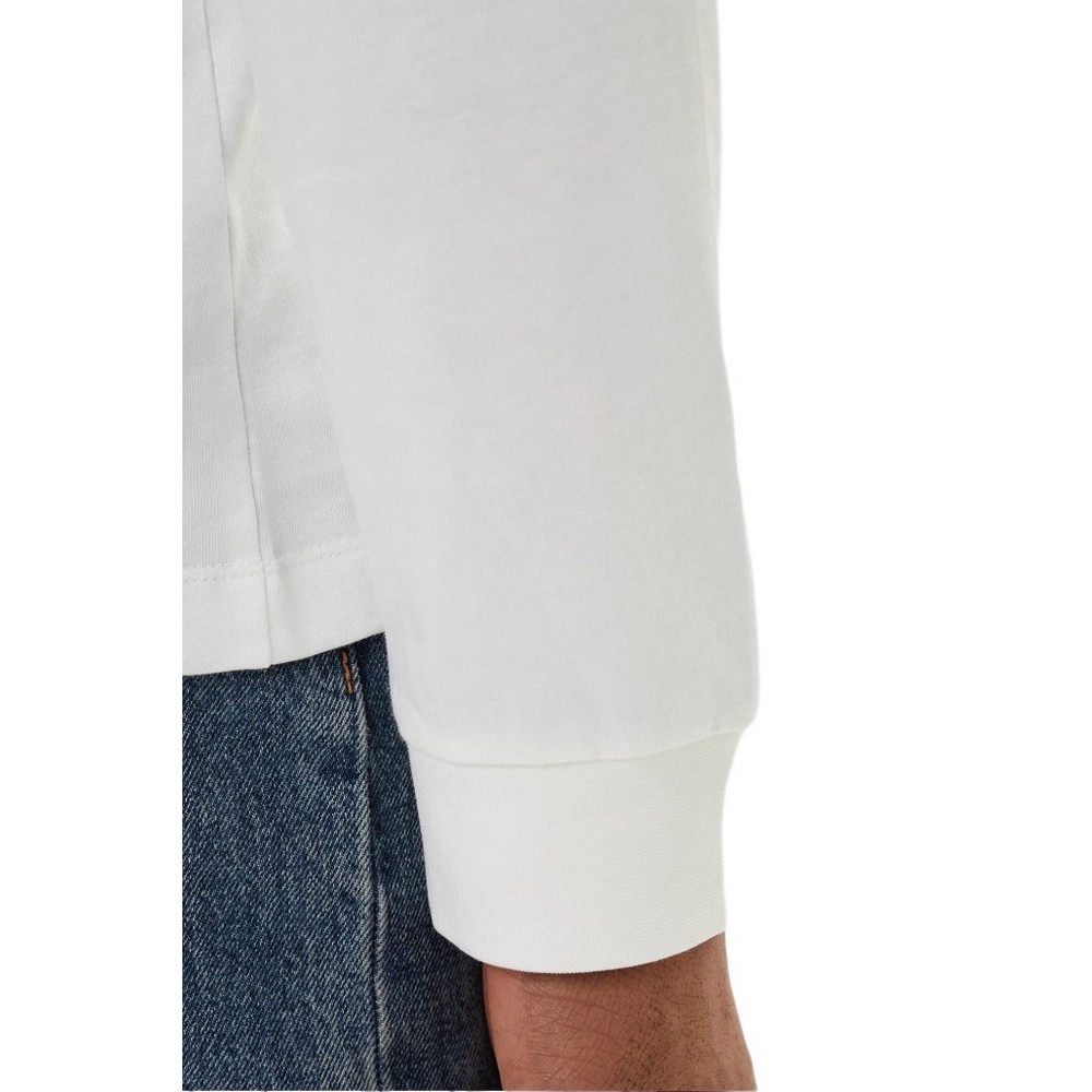 CALVIN KLEIN JEANS LS EASY MONOGRAM TEE ΜΠΛΟΥΖΑ ΑΝΔΡΙΚΗ WHITE